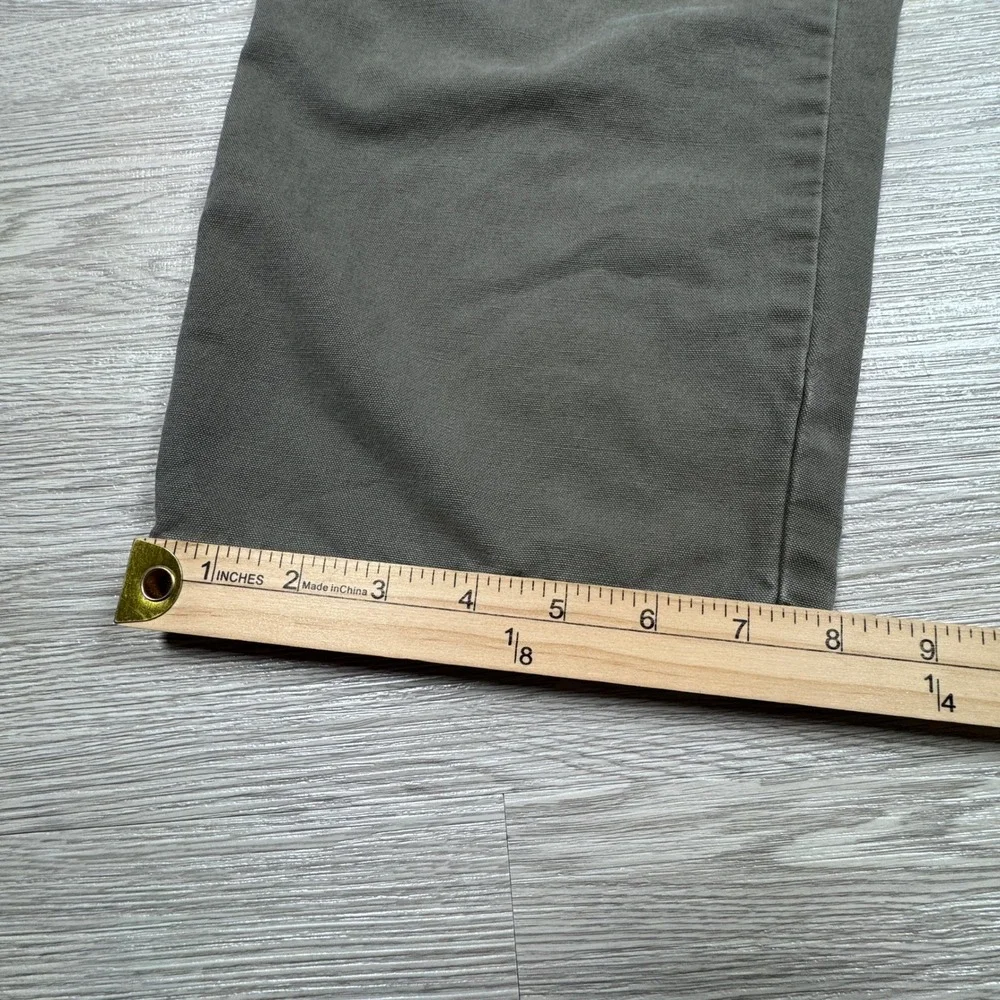 Vintage Ocean Pacific Mens Cargo Pants Olive‎ Green Elastic Waist Cotton Medium